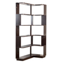 5-Tier L-Shaped Corner Bookshelf with 6 Open Shelves