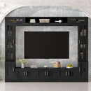 Wall Unit Entertainment Center With Bookshelves For TVs Up to 80" by HouseOfZazla