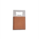 Caramel Leatherette Bottle Opener - 3.5" x 2" by creativegiftsdirect