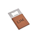 Caramel Leatherette Bottle Opener - 3.5" x 2" by creativegiftsdirect