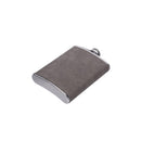 Leatherette Flask Grey 8 Oz Cap