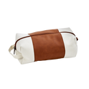 Leatherette/Canvas Caramel Travel Kit