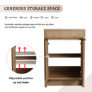 24" Freestanding Bathroom Vanity with White Ceramic Sink & 2 Soft-Close Cabinet Doors ((KD-PACKING),BVB02424IMO-G-