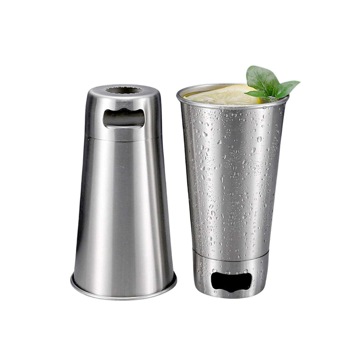 16 Oz Stainless Steel Cup with Dual Bottle Openers, photo 3 of 3