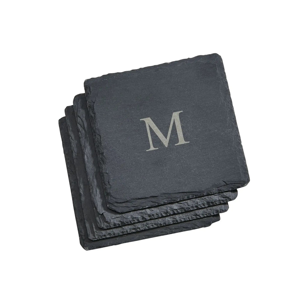 Set Of 4 Slate Coasters 4" Square, photo 4 of 6