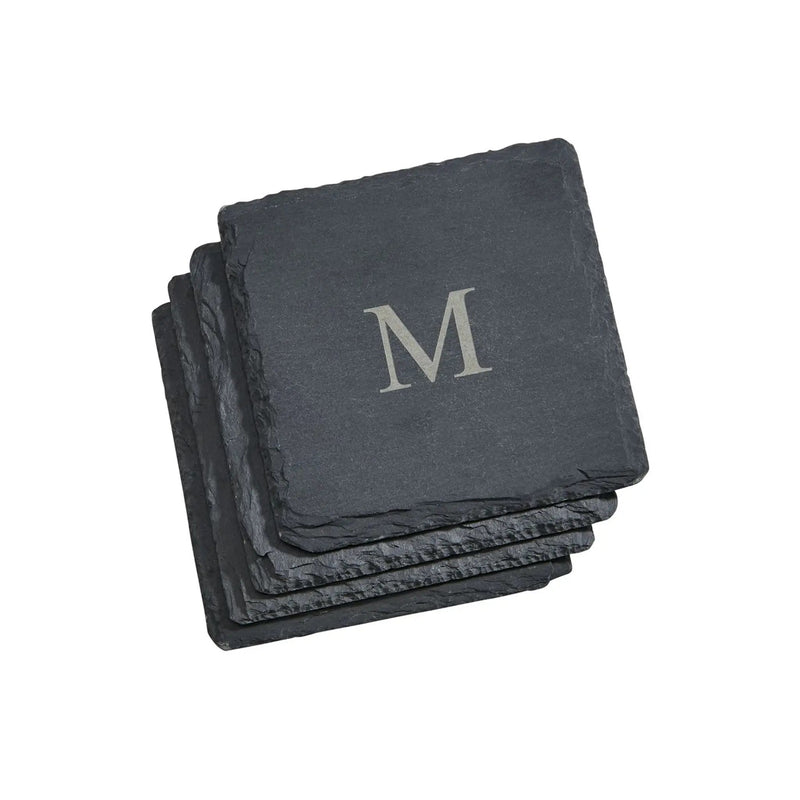 Set Of 4 Slate Coasters 4" Square, photo 4 of 6