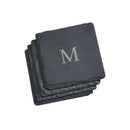 Set Of 4 Slate Coasters 4" Square by creativegiftsdirect