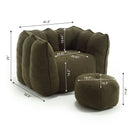 Soft Bean Bag Chair With High Resilient Foam by HouseOfZazla
