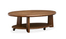 Tanner - Oval Cocktail Table With Casters - Tawny Brown by Unique Piece Furniture