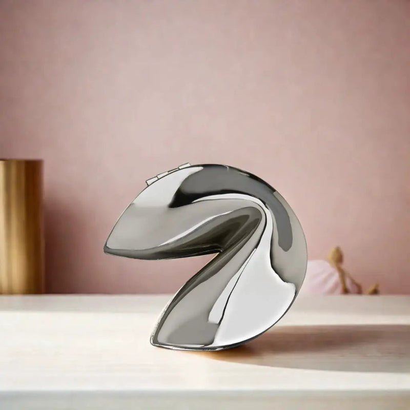 Fortune Cookie Shaped Box, installed in a room