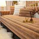 Thicken Faux Fur Rabbit Plush Sofa Cover Non-slip Slipcover Seat European Couch Cover Sofa Towel for Living Room Decor