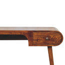 London - Arch Writing Desk - Dark Brown by Unique Piece Furniture