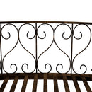 Outsunny 7' Metal Arch Garden Bridge with Safety Siderails