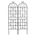 Metal Garden Rustproof Trellis For Climbing Plants Outdoor Flower Support by Unique Piece Furniture