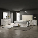 Colorado - Bedroom Set With Upholstered LED Headboard by HouseOfZazla