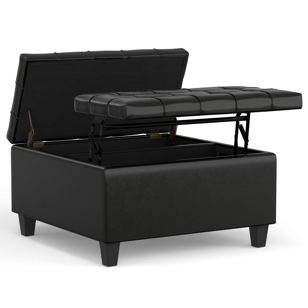 Harrison - Upholstered Coffee Table Storage Ottoman, photo 29 of 40
