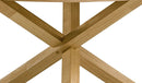 Kasem Round Dining Table - Oak by HouseOfZazla