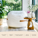 Fuf® 4Ft Foam Bean Bag