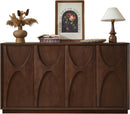 4 Door Accent Cabinet with Solid Wood Carved Doors by HouseOfZazla