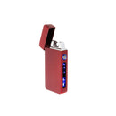 Flameless Flip Top Lighter Red Satin by creativegiftsdirect
