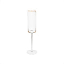 Gold-Rim Champagne Flutes Set - 8 oz by creativegiftsdirect