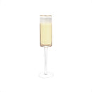 Gold-Rim Champagne Flutes Set - 8 oz by creativegiftsdirect