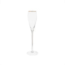 Gold-Rim Tapered Champagne Flutes Set - 8 oz by creativegiftsdirect