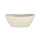61 Inch Freestanding Solid Surface Soaking Bathtub