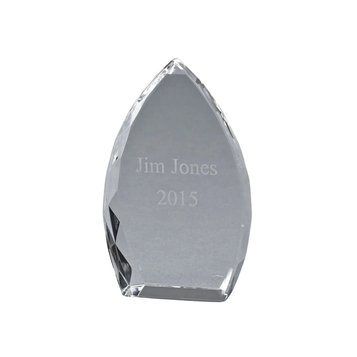 Optic Crystal Trophy Point, 5" Ht, photo 3 of 3
