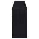 Riva 4-door Dining Sideboard Buffet Storage Credenza Black