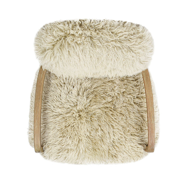 Enchante - New Zealand Sheepskin Accent Arm Chair - Taupe / Natural, photo 2 of 7