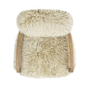 Enchante - New Zealand Sheepskin Accent Arm Chair - Taupe / Natural by HouseOfZazla