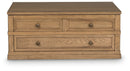 Sharlance - Lift Top Cocktail Table - Light Brown