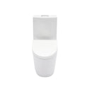 1 Piece Toilet For Bathroom, Dual Flush 1.24 / 1.6 Gpf, Soft Closing Seat - White by HouseOfZazla