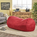 Jasper - Traditional Cylindrical Suede Bean Bag by Unique Piece Furniture