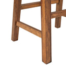 Rustic 3 Piece Stationary Kitchen Island Set With 2 Seatings, With 2 Open Shelves by HouseOfZazla