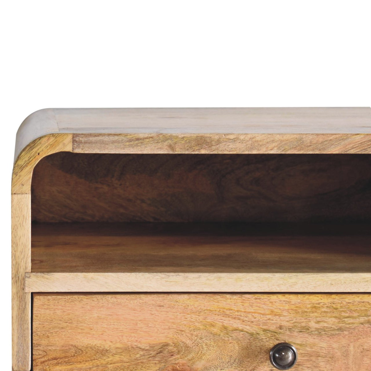 Large Floating Bedside, 1 Drawer, 1 Open Slot, Oak-ish, photo 5 of 10