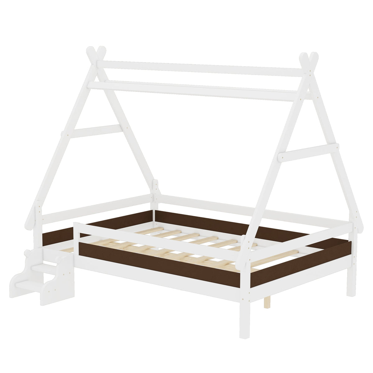 Full House Platform Bed with Stairs, photo 7 of 10