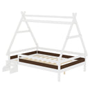 Full House Platform Bed with Stairs