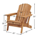 Oversize Outdoor Folding Adirondack Chair, Patio Chair For Garden by HouseOfZazla