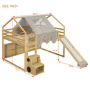 Loft Bed With House Shaped Frame And Tent by Unique Piece Furniture