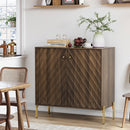 Sideboard Buffet With Storage For Living Room - Walnut by Unique Piece Furniture