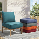 6" Thicker Outdoor Chair Cushion Set - Peacock