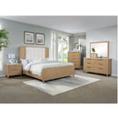 6 Drawers Dresser With Accented Hardware - Natural Wood
