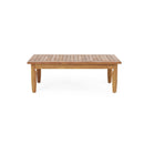 Bianca - Outdoor 3 Seater Sofa Chat Set With Ottoman - Teak by HouseOfZazla