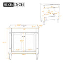 30" Luxurious Bathroom Vanity Cabinet with Ceramic Sink Basin