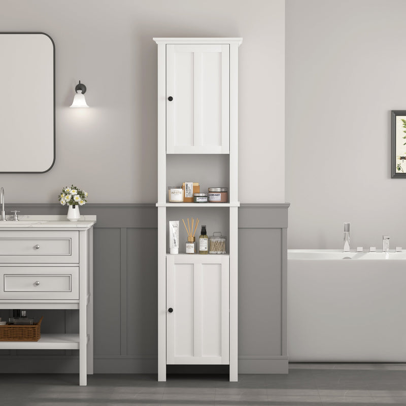 Walker Edison | Tall Slim Storage Cabinet