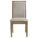 Dreydon - Upholstered Dining Side Chair (Set of 2) - Light Brown by HouseOfZazla