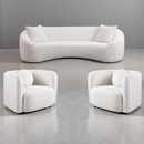 Minimalist Curved Sofa, 3 Seater