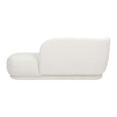 Aire - RAF Modern Rounded Chaise Lounge - Ivory White by HouseOfZazla